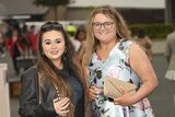 thumbnail: Bronagh Donaghey and Grace Mills enjoying the Punchestown Races. Photo: Barry Hamilton
