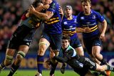 thumbnail: Leinster's Rhys Ruddock is tackled by Harlequins pair Charlie Matthews and Tim Swiel during their European Rugby Champions Cup clash at Twickenham Stoop. Photo: Stephen McCarthy / SPORTSFILE