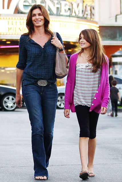 Cindy Crawford and her look a like daughter Kaia Gerber