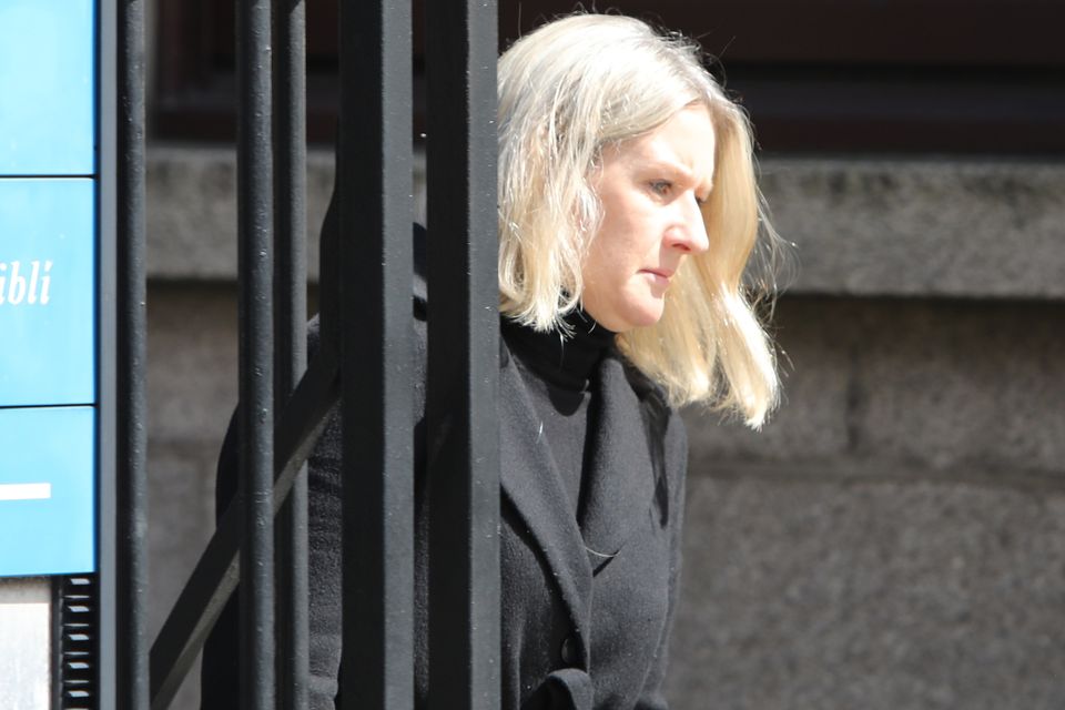 Rachel Drumm leaves the Four Courts. Photo: Collins Courts