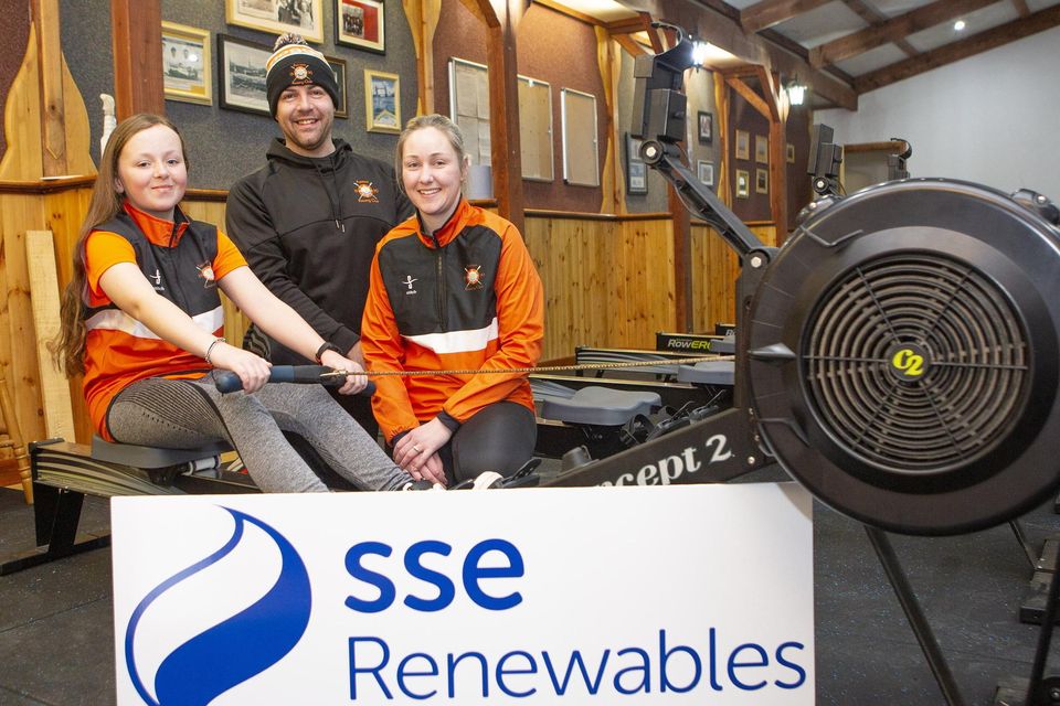 Arklow Rowing Club members Poppy Tyner, Cormac Kelly and Sionna Healy