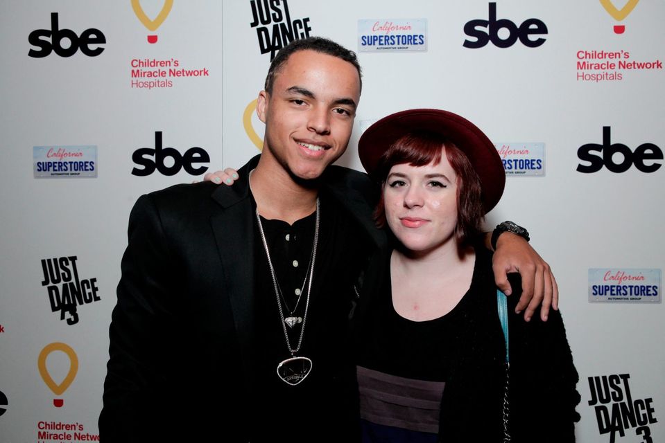 Connor Cruise (L) and Bella Cruise attend Connor's 17th birthday party in 2012