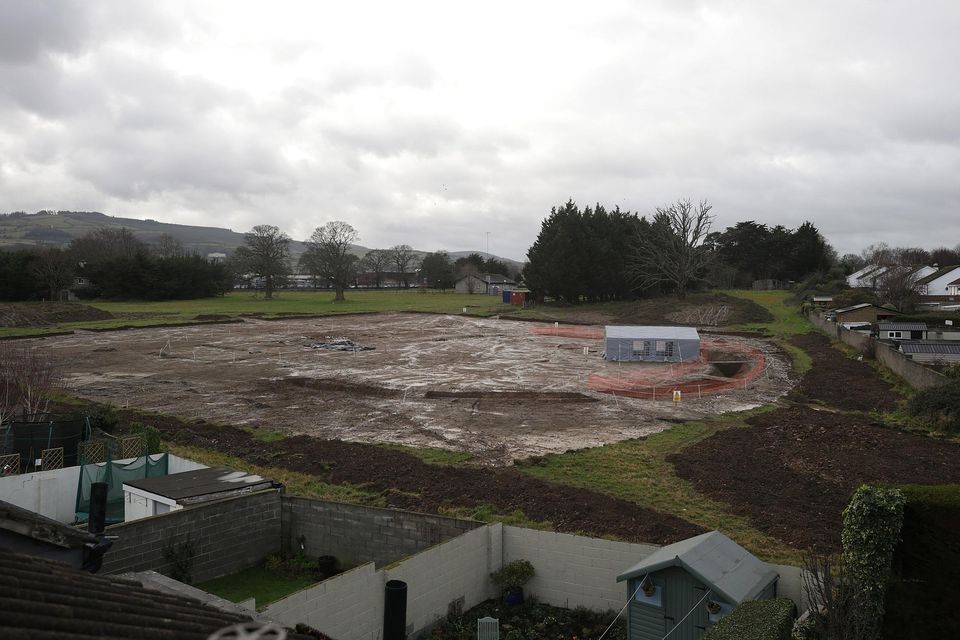 An archaeological search took place by former Taoiseach Liam Cosgrave's home on Scholarstown Road in Knocklyon before a major residential development by Ardstone Homes could commence. Photo: Damien Eagers/INM
