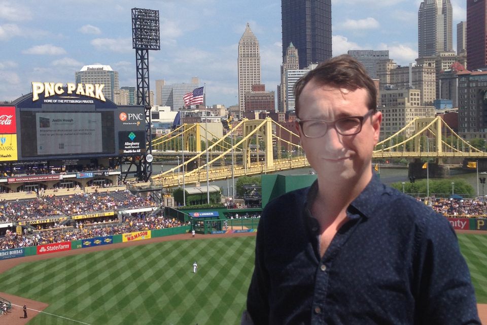 Jamie at PNC Park, home of the Pittsburgh Pirates