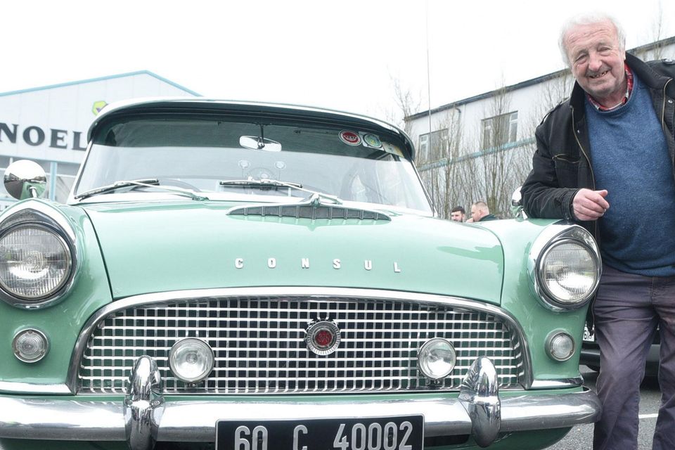 Alfie Cooney, Rathcoole and his 1960 Consul attending the Millstreet Vintage Car Run. Picture John Tarrant