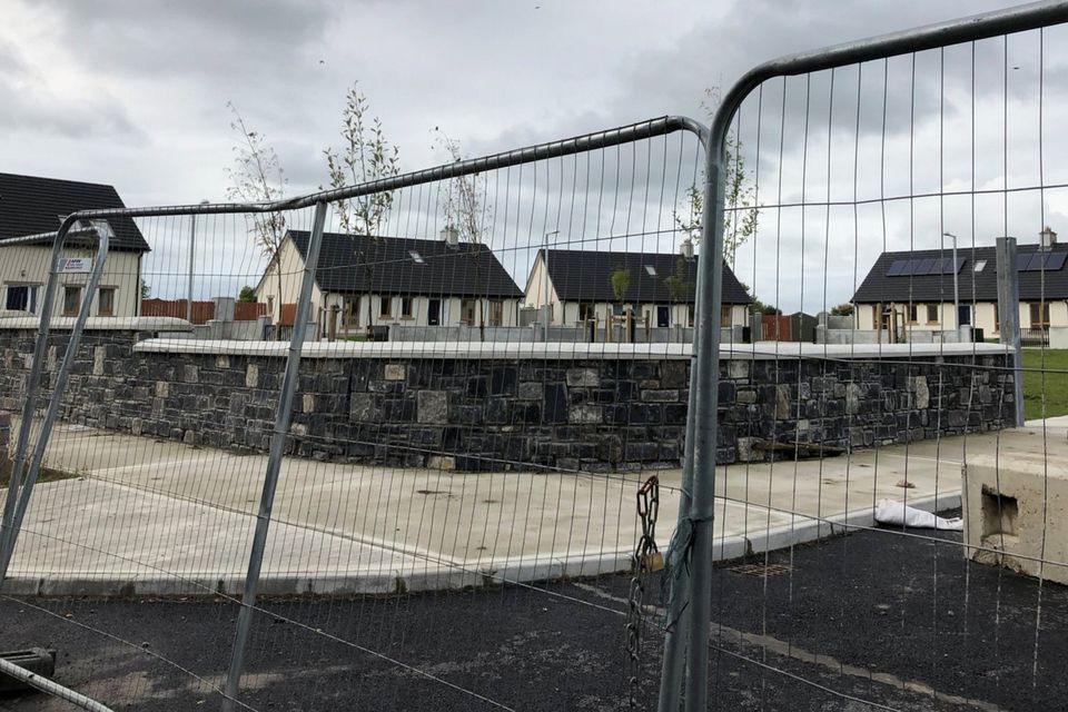Rejected: The houses at Cabragh Bridge, outside Thurles, which have been turned down by a family of Travellers due to the lack of stables