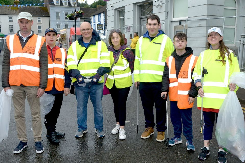 The clean up cew at Macroom Music Festival which was held at the weekend.  pic.  Peter Scanlan Photography