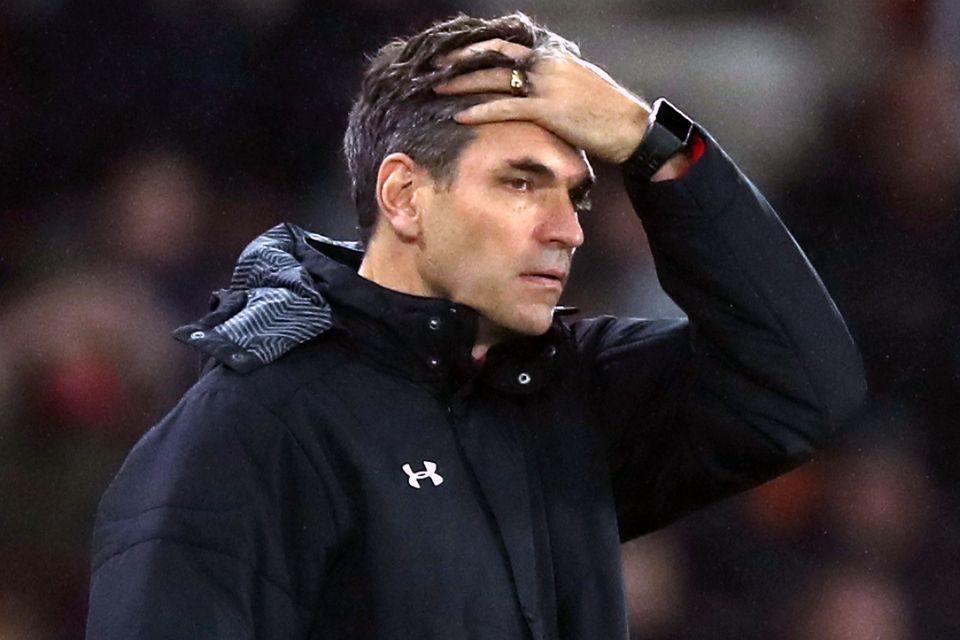 Mauricio Pellegrino's Southampton have failed to win any of their last nine games