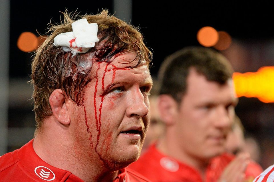 Munster's Stephen Archer after the game. Picture credit: Diarmuid Greene / SPORTSFILE