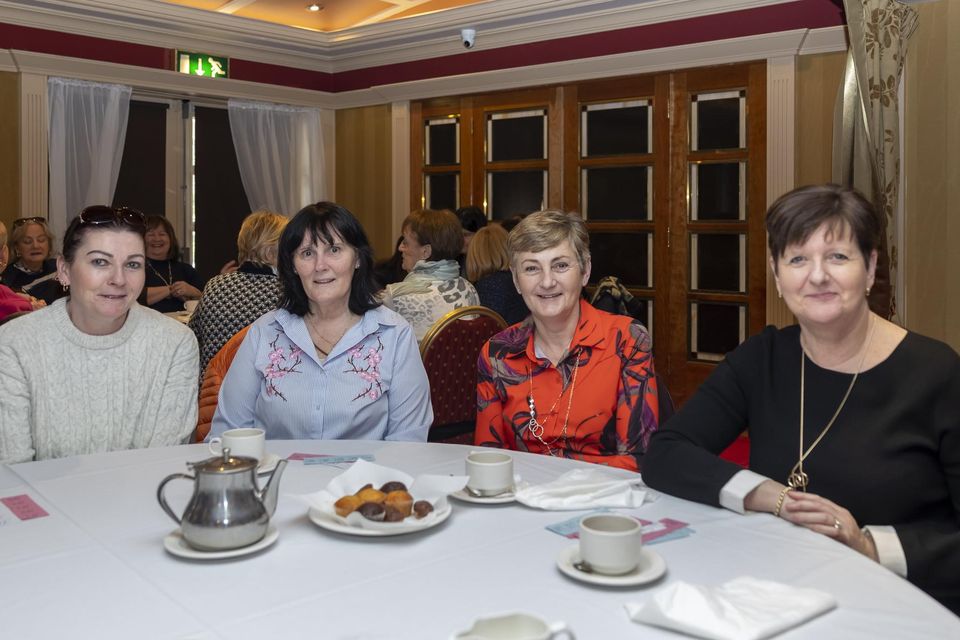 Joanne Drummond, Margaret Lanigan, Deirdre Cremin and Carmel Kelly enjoying the Killarney Soroptimist Charity Pancake morning in the Killarney Avenue Hotel on Tuesday.