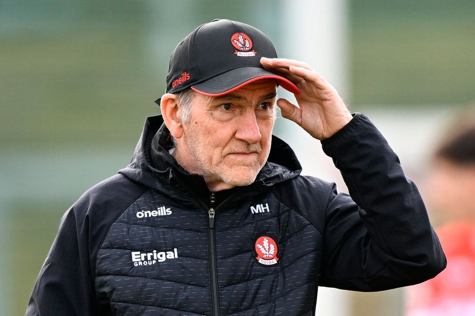 Derry manager Mickey Harte. Photo: Ramsey Cardy/Sportsfile