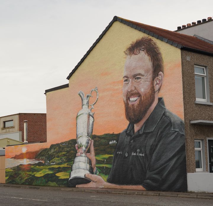 New mural of Shane Lowry unveiled in Portrush as major winners visit European Club