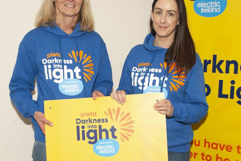 Nicola Doyle and Deirdre Waddock from Courtown pictured at the launch of Darkness into Light at MJ O'Connor's building in Drinagh on Wednesday evening. Pic: Jim Campbell