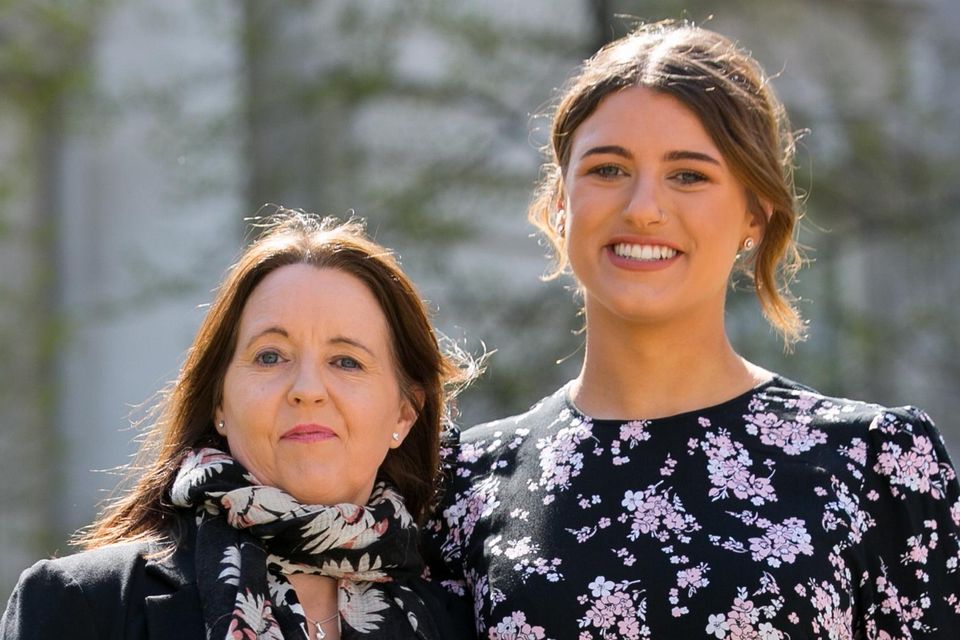 Stalking victims Una Ring and Eve McDowell. Photo: Gareth Chaney