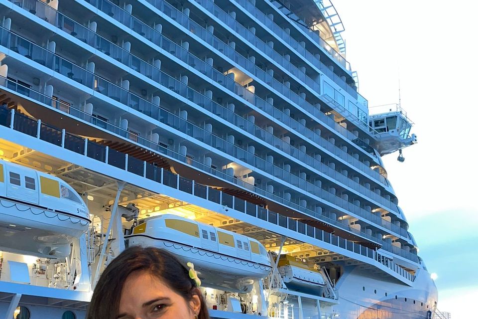 Deirdre Molumby on her first cruise
