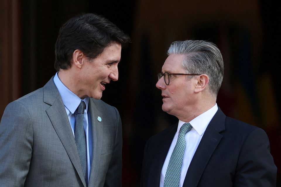  British Prime Minister Keir Starmer and Canadian Prime Minister Justin Trudeau: Reuters