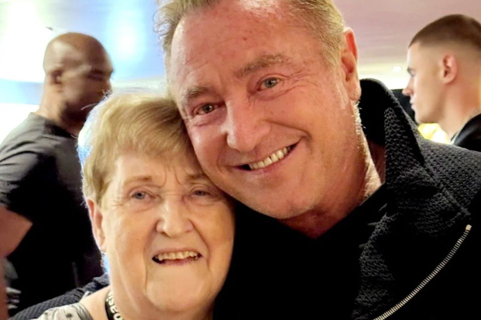 Michael Flatley and Peggy Gallagher.