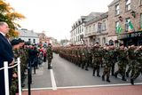 thumbnail: Minister of Defence Paul Kehoe TD inspects the troops of the 109th Infantry Batallion as they march past in The Diamond, Donegal Town, Co. Donegal, ahead of the troops deployment to Lebanon as part of UNIFIL.
