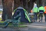 thumbnail: Homelessness has increase by 30pc since last year but the number of rough sleepers had dropped over the same period. Photo: Niall Carson