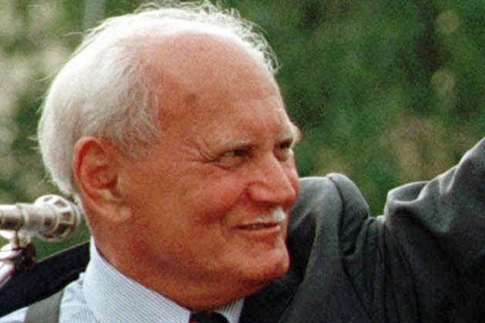 Former Hungarian president Arpad Goncz has died aged 93 (AP)