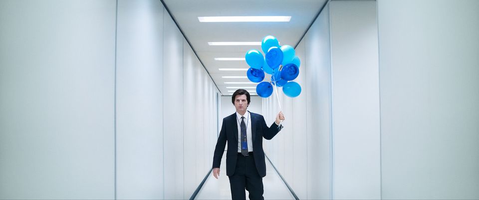 Mark (Adam Scott) walks the halls of the Lumon building. Photo: AppleTV+