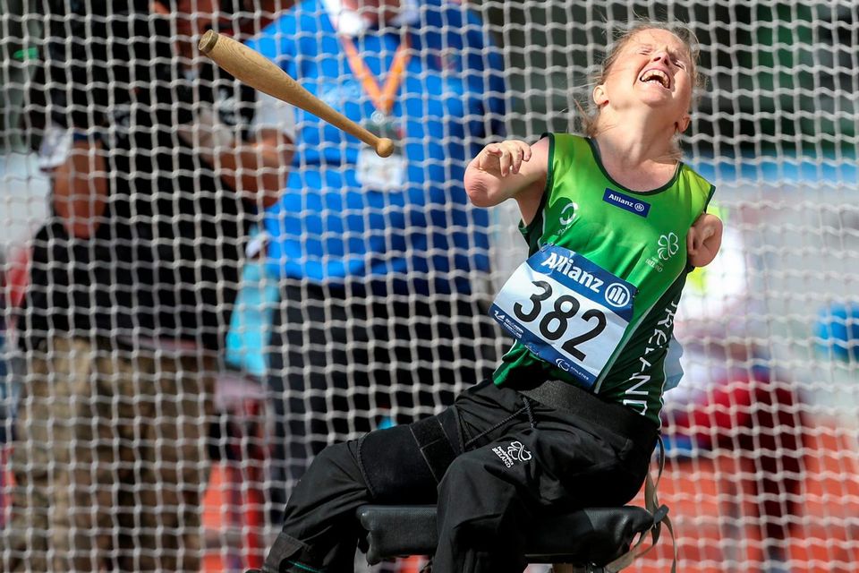 Catherine O'Neill was pleased with her sixth-placed finish in the Club Throw Final at the Paralympic Athletics. Steve Pope / SPORTSFILE