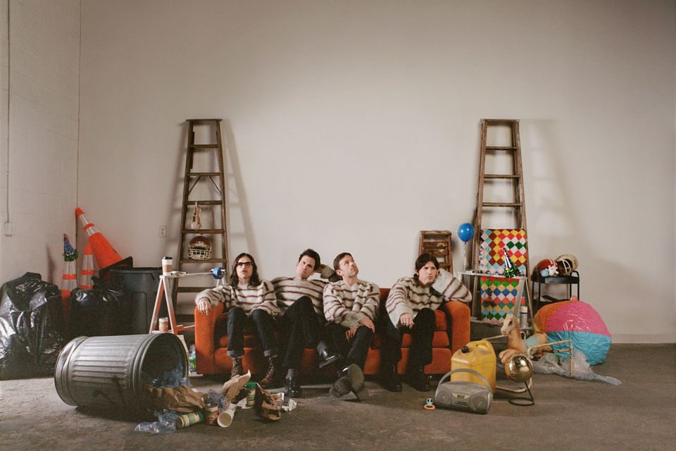 The Kings of Leon, brothers Jared, Caleb and Nathan and cousin Matthew Followill.