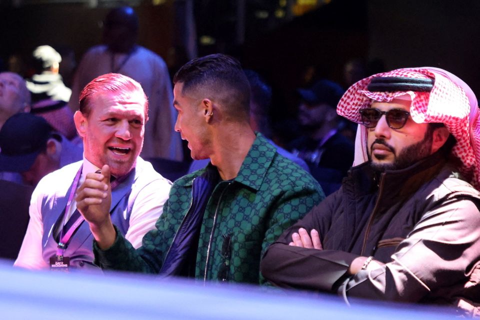 Conor McGregor, Cristiano Ronaldo and Turki Alalshikh