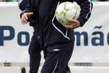 thumbnail: Republic of Ireland soccer team new coach Giovanni Trapattoni, from Italy, watches the players warm up before a friendly match with local team Portimonense in Portimao, Portugal, Sunday, May 18 2008.