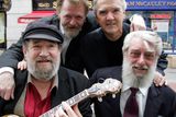 thumbnail: Barney McKenna and Ronnie Drew (front) with Jim McCann and Johnnie McEvoy. Photo: Tom Burke