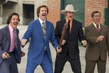 thumbnail: Paul Rudd, Will Ferrell, David Koechner and Steve Carell in Anchorman: The Legend of Ron Burgundy (Friday, Channel 4, 11.05p.m.)