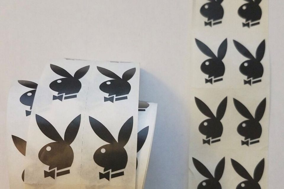 Playboy bunny tan stickers, €10.64, ebay.ie