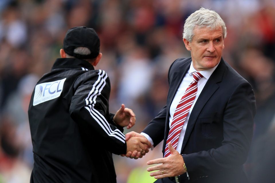 Mark Hughes and Tony Pulis have clashed in the past