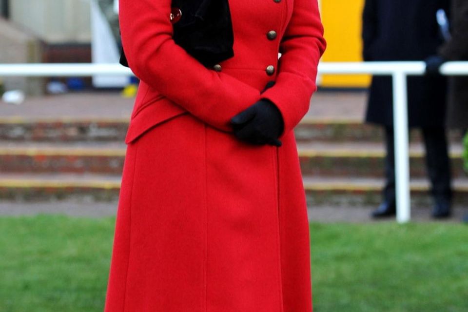 Red on sale peacock coat