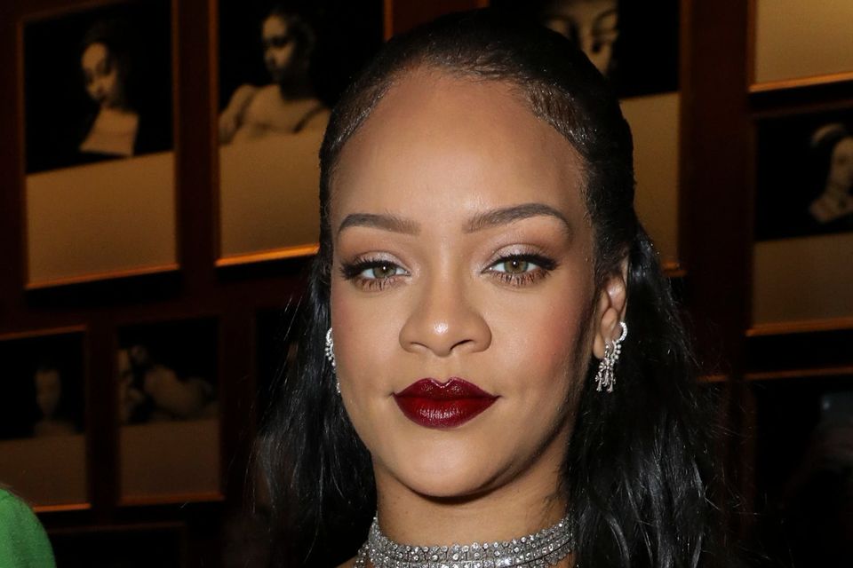 Rihanna Showed Off Her Baby Bump in a Completely Sheer Dress — See Photos