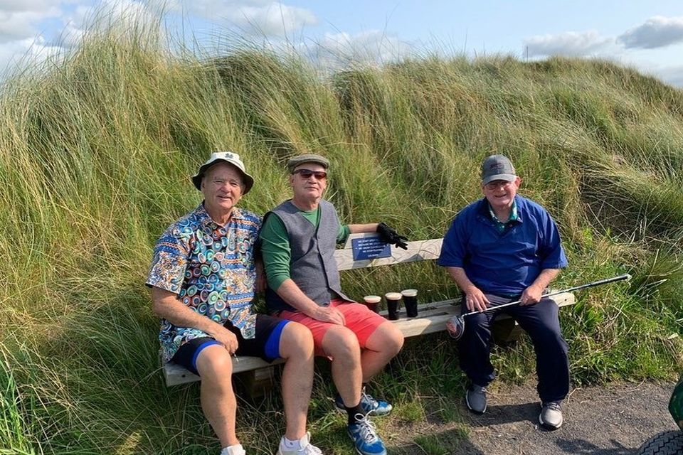 Bill Murray gets in some golf before embarking on international tour