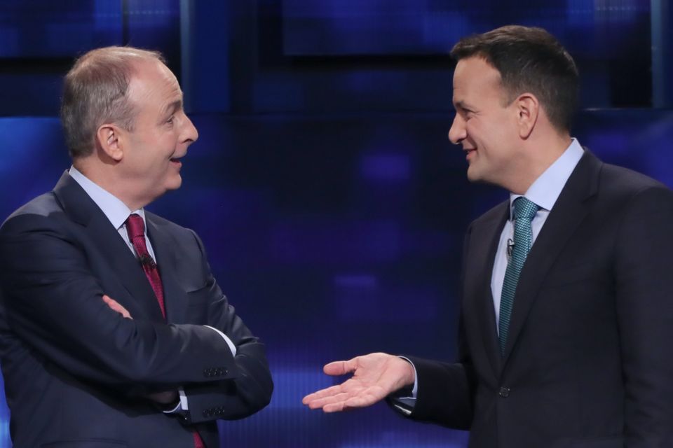 Fianna Fail leader Micheal Martin and Fine Gael leader Leo Varadkar (Niall Carson/PA)