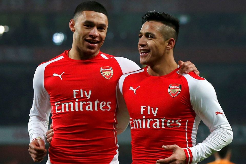 Alexis Sanchez (right) and Alex Oxlade-Chamberlain