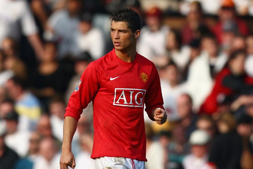 Cristiano Ronaldo in action during the FA Barclaycard Premiership News  Photo - Getty Images