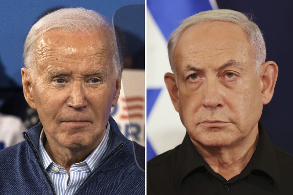 President Joe Biden and Israeli Prime Minister Benjamin Netanyahu (AP Photo)