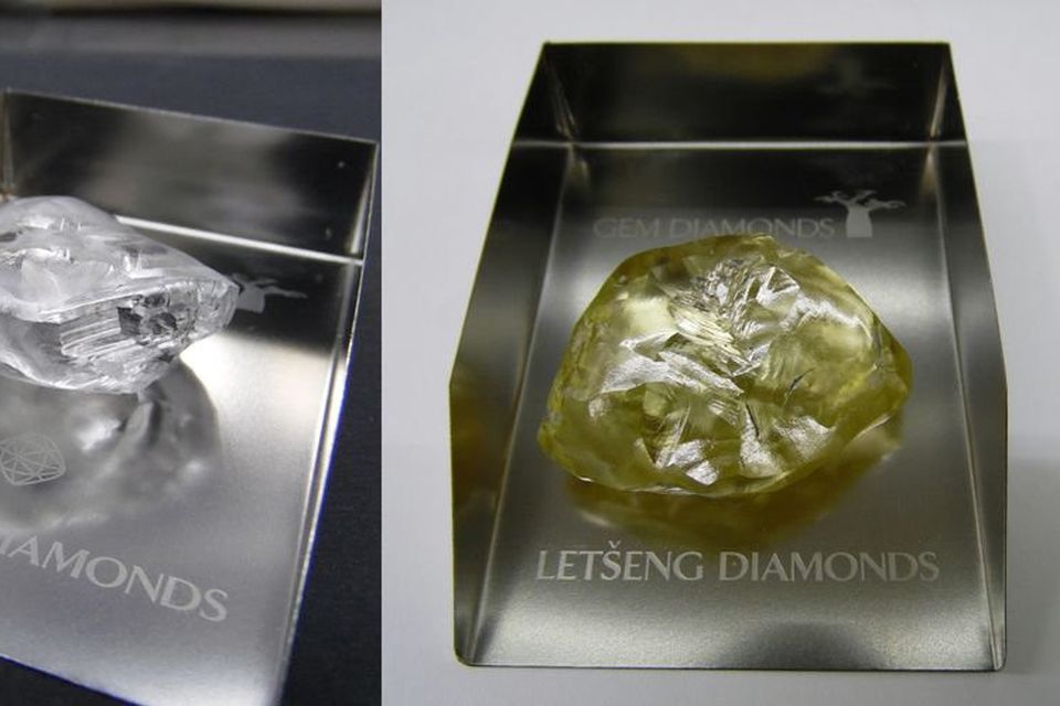 Global diamond producer Gem Diamonds has discovered two diamonds over 100 carats at its Lesotho mine