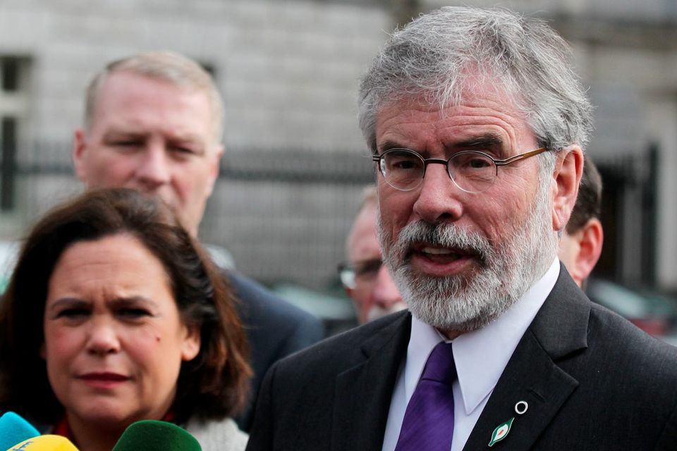 ‘We’d prefer a unitary state, but can we look at other methods? Yes, absolutely’ – Gerry Adams. Pic Stephen Collins/Collins Photos