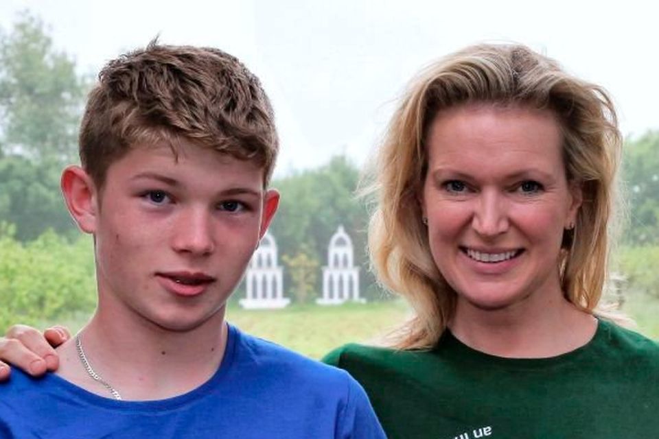 Celebrity chef Rachel Allen with her 18-year-old son Joshua