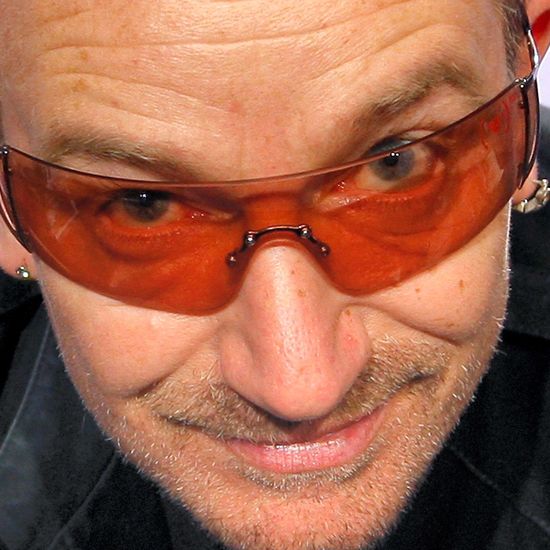 Bono orange glasses online