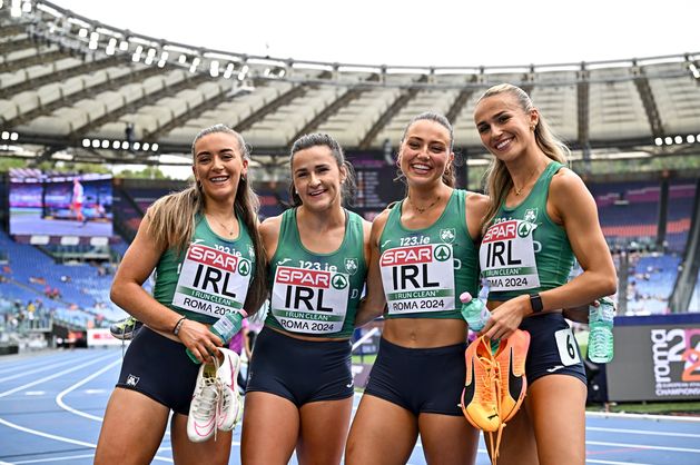 Wexford’s Sophie Becker helps Ireland relay team to win