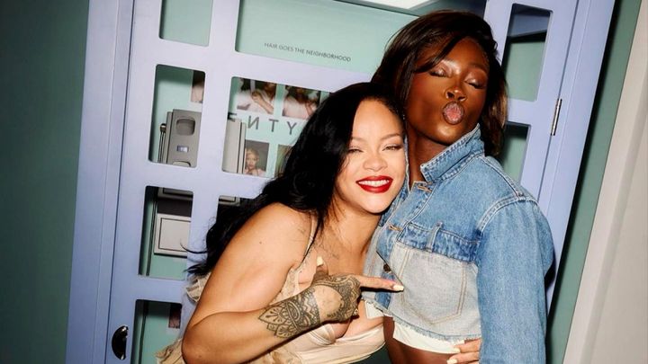 Rhasidat Adeleke rubs shoulders with Rihanna at London Fenty Hair beauty launch