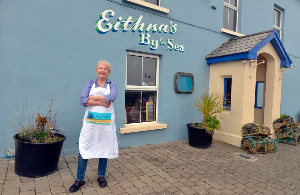 Eithna O'Sullivan at Eithna's by the Sea, Mullaghmore. Photo: Pól Ó Conghaile
