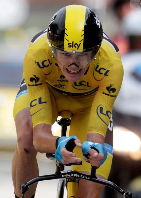 Team Sky rider Christopher Froome increased his lead