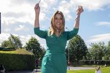 thumbnail: Former CNN anchor Gina London, from Indiana, after receiving her Irish citizenship. Photo: Don MacMonagle