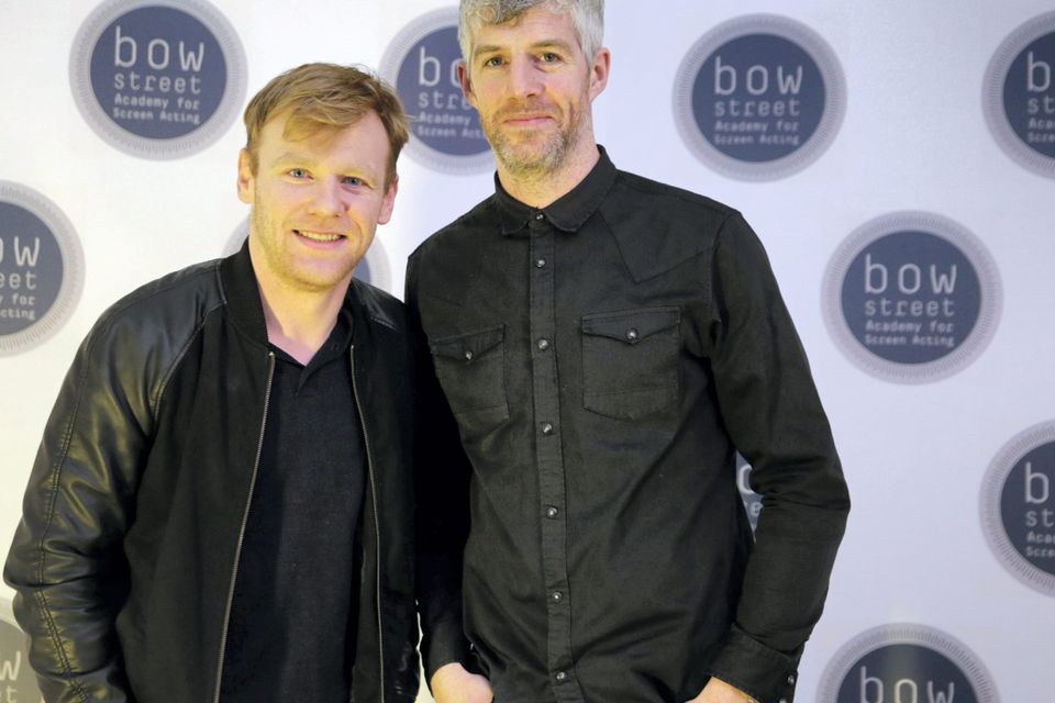 Brian Gleeson and Kieran O'Reilly at the opening of the Bow Street Academy for Screen Acting, Smithfield. Picture:Arthur Carron